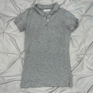 Aeropostale Heather Gray Polo Shirt